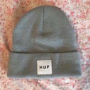 Pastel blue/green Huf beanie